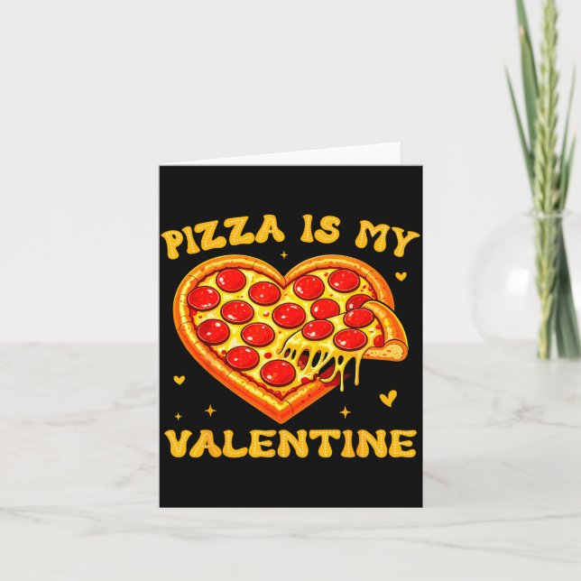 Carte Zza Is My Valentine Funny Valentines Day Heart  (Devant)