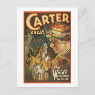Carter der Große - Der seltsame Zauberer der Welt Postkarte