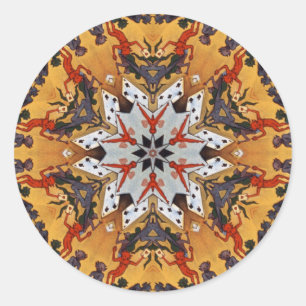 Carter der Große Kaleidoskop Runder Aufkleber