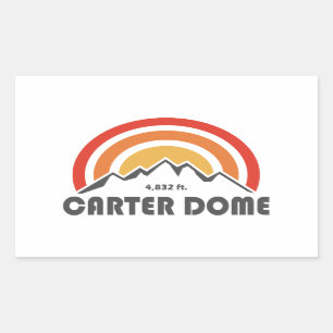 Carter Dome New Hampshire Rechteckiger Aufkleber