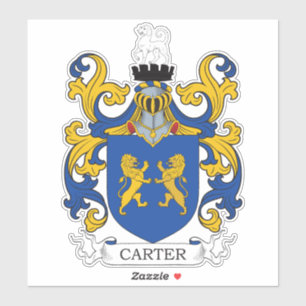 Carter Familienwappen Aufkleber