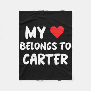 Carter - Mein Herz gehört Carter - Liebe Fleecedecke