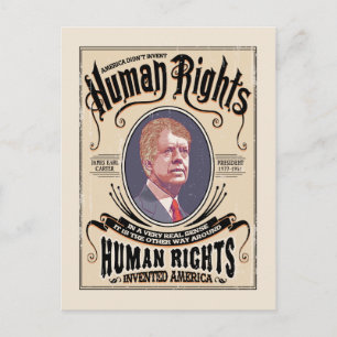 Carter - Menschenrechte Postkarte