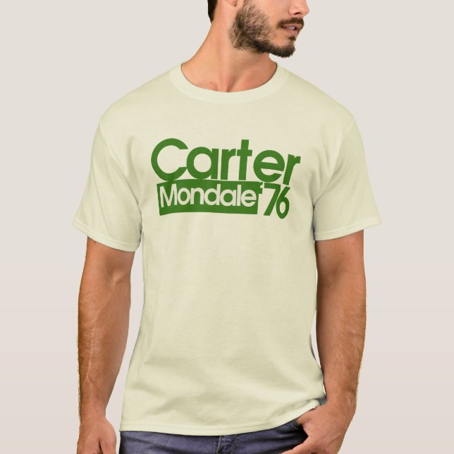 Carter Mondale Retro-Politik T-Shirt (Vorderseite)