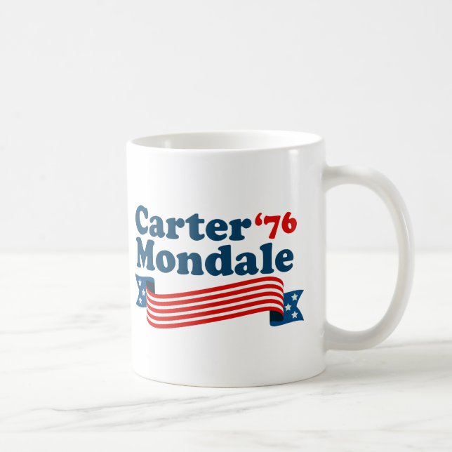 Carter Mondale Vintage 70er-Wahl Kaffeetasse (Rechts)