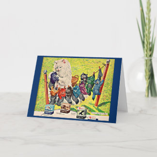 Carter’s Ink ad mama cat and kittens der 40er Jahr Karte