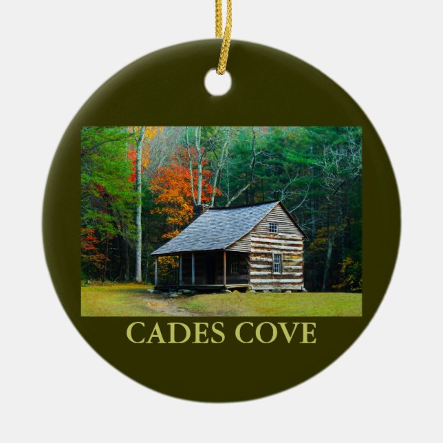 Carter schirmt Kabine - Cades Bucht - Weihnachten Keramikornament (Vorne)