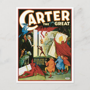 Carter The Great ~ Erscheinen die Toten? Postkarte