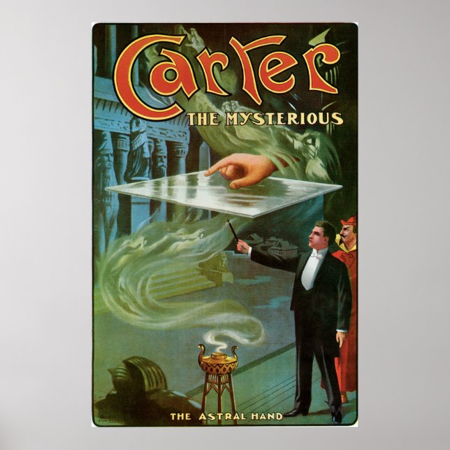 Carter The Mysterium ~ Vintag Magic Act Poster (Vorne)