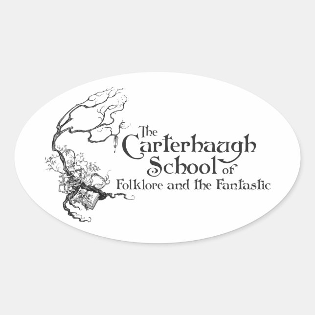 Carterhaut School New Logo Ovaler Aufkleber (Vorderseite)