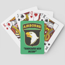 101e carte de jeu aéroportée