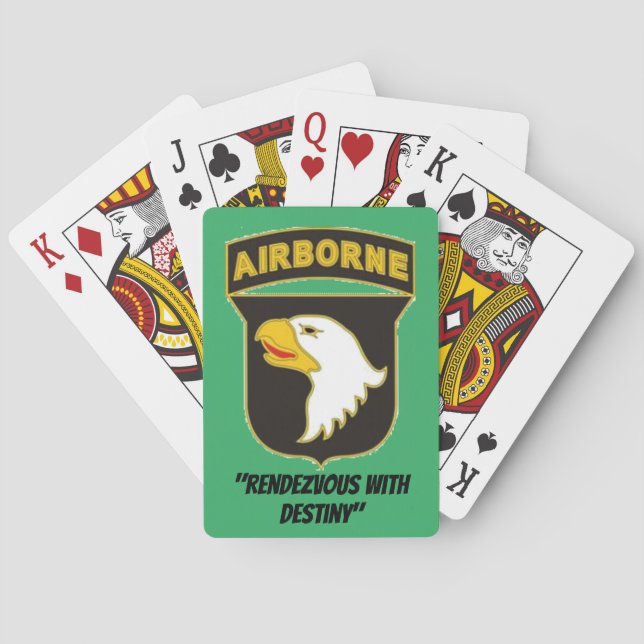Cartes 101e carte de jeu aéroportée (dos)