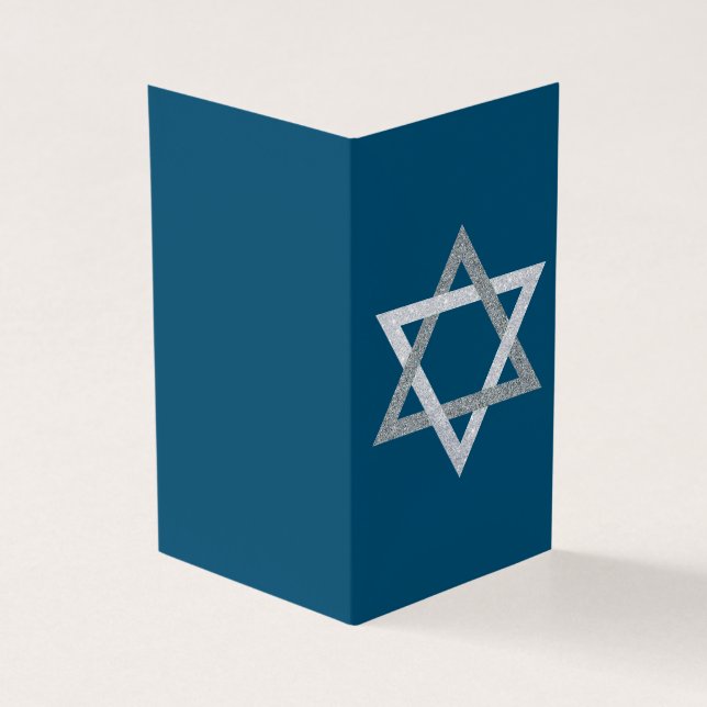 Cartes 25pk Star of David Hanoukka Parties scintil (Outside)