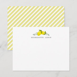 Cartes à billets pour citron et fleurs