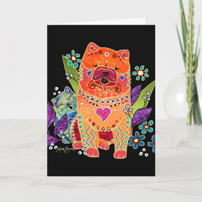 Cartes à bouchoir lisse BINDI (Devant)