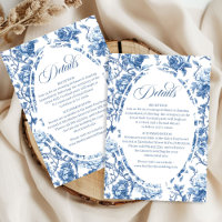 Cartes à détails floraux élégants Toile Roses Bleu