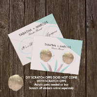 Cartes à gratter pour révélation du sexe de bébé t
