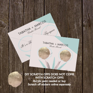 Cartes à gratter pour révélation du sexe de bébé t