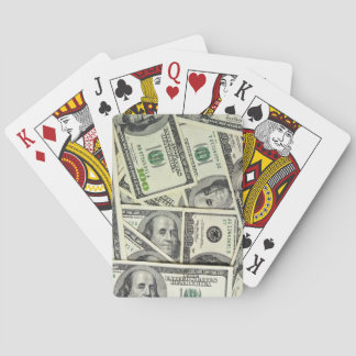 Cartes à jouer argent