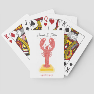 Cartes à jouer au homard