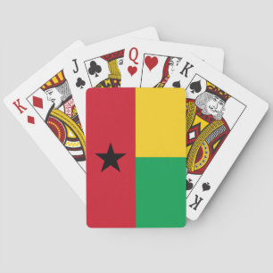 Cartes à jouer avec le drapeau de la Guinée-Bissau
