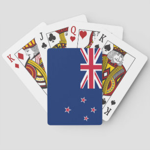 Cartes à jouer avec le drapeau de la Nouvelle-Zéla