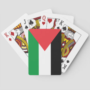 Cartes à jouer avec le drapeau de la Palestine