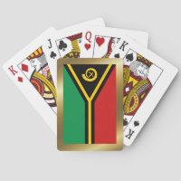 Cartes à jouer avec le drapeau de Vanuatu