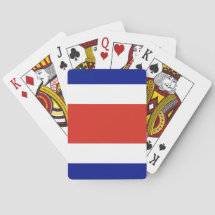Cartes à jouer avec le drapeau du Costa Rica