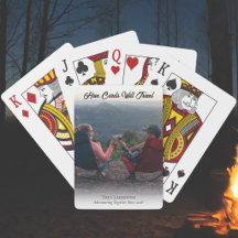 Cartes à jouer avec votre photo d'aventure