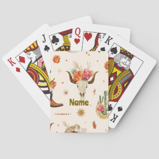 Cartes à jouer Boho Western