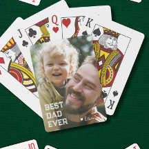 Cartes à jouer C'est le meilleur papa que j'aime