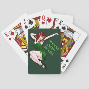 Cartes à jouer chanceuses Dame Chance Cartes perso