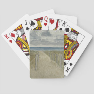 Cartes à jouer classiques avec thème de plage