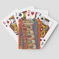 Cartes à jouer classiques de Dallas Texas