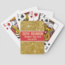Cartes à jouer classiques pour la 50e réunion de c