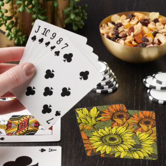 Cartes à jouer Classiques Tournesols