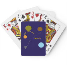 Cartes à jouer classiques "Tracez votre itinéraire