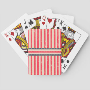 Cartes à jouer classiques vintage drapeau américai