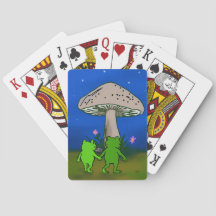 Cartes à jouer Couple d'amis grenouilles Mignonnes