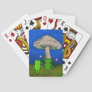 Cartes à jouer Couple d'amis grenouilles Mignonnes
