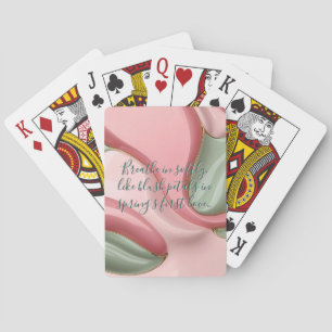 Cartes à jouer dans un graphique abstrait élégant