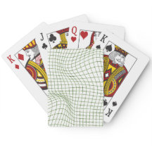 Cartes à jouer d'art en ligne abstrait