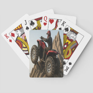 Cartes à jouer d'aventure en VTT tout-terrain