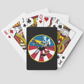 Cartes à jouer de l'escadron de cadets 34 de l'USA