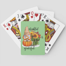 Cartes à jouer de remerciement et de gratitude