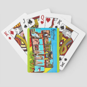Cartes à jouer de salutations de Caroline du Nord