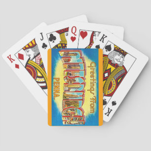 Cartes à jouer de salutations très vintage Pittsbu