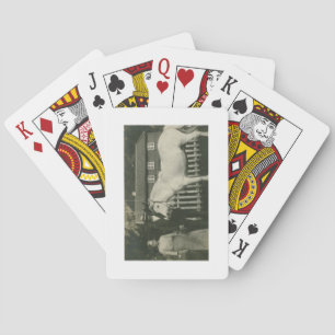 Cartes à jouer de style antique de fermiers norvég