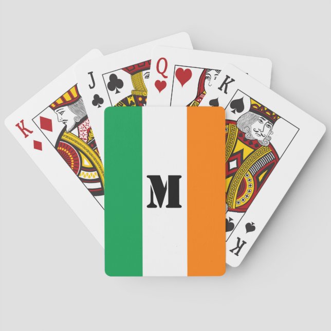 Cartes à jouer drapeau irlandais (dos)
